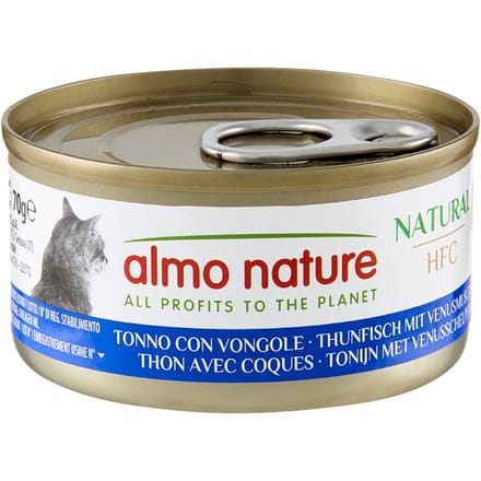 24x70g Tonijn met Mosselen Almo Nature Kattenvoer