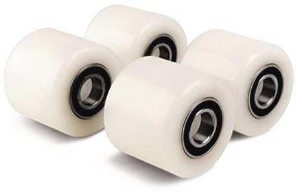 Set van 4 palletwielen met kogellagers - 70 mm diameter, 60 mm breedte, 450 kg laadvermogen
