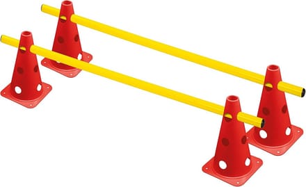Multifunctionele Trainingskegels Set met 2 Trainingsstangen voor Sport en Spel