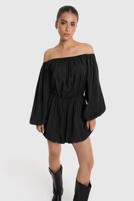 Alix The Label Ladies Woven Modal Balloon Dress