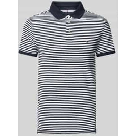Slim fit poloshirt met logostitching, model '1985'