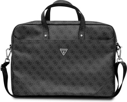 Guess 4G PU Triangle Logo Laptoptas 15 tot en met 16 inch - Zwart