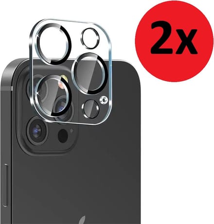 MoDo camera protector Geschikt voor iPhone 14 Pro/ iPhone 14 Pro Max - Camera screenprotector glas - 2 stuks