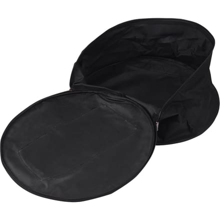 Sac à dos compact pour caisse claire avec bandoulière et poches extérieures noir
