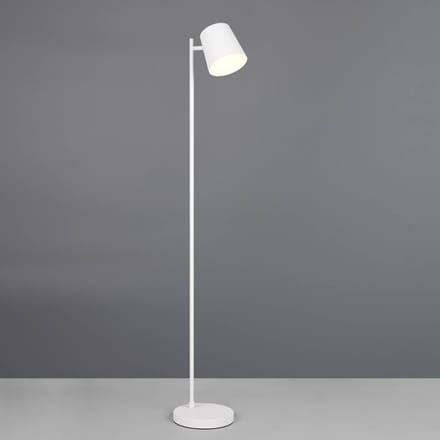 REALITY BLAKE - Vloerlamp - Wit mat - incl. 1x SMD 4,5 W - 4-stappen TOUCH - USB-aansluiting - Oplaadbaar - Snoerloos
