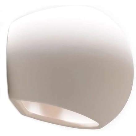 Sollux Lighting Wandlamp Globe - E27 - wit - keramiek - 14.5x18x11cm