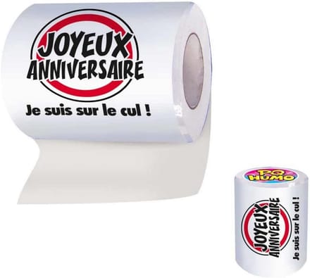 Luxe Toiletpapier met Feestelijke Tekst voor Jubileum