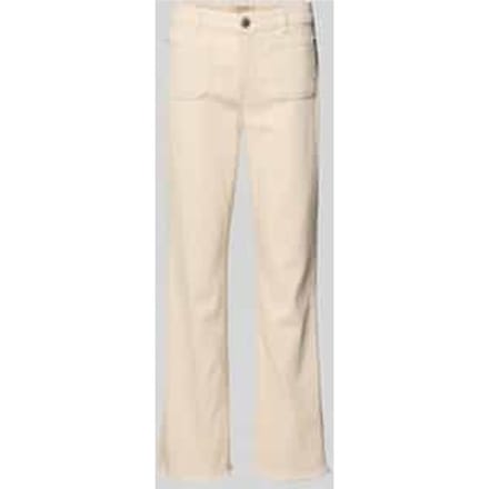 Flared fit jeans met opgestikte zakken model 'Ashley'
