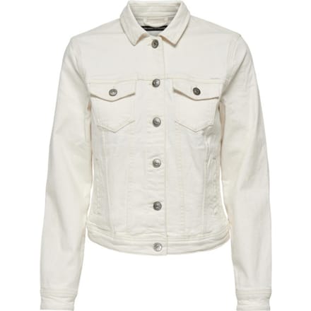 ONLY ONLTIA DNM JACKET COL PIM Dames Jas - Ecru