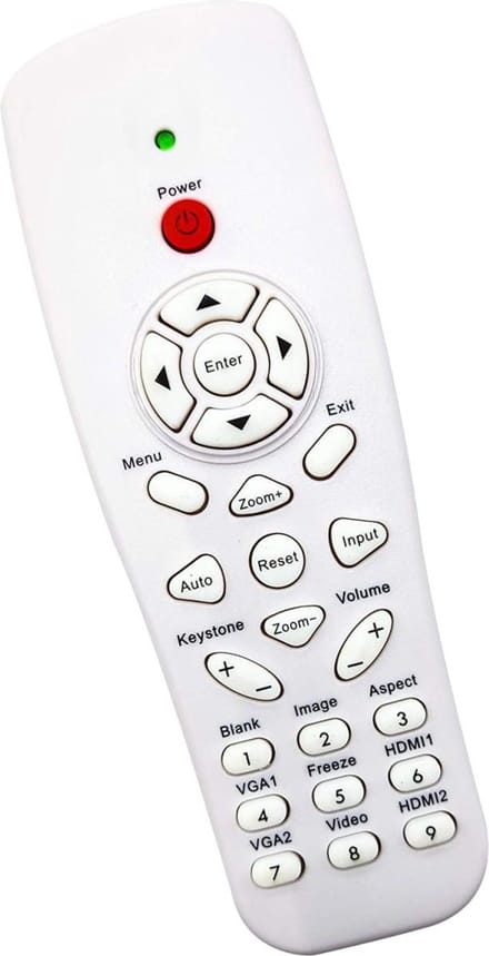 Afstandsbediening geschikt voor de BOXLIGHT P12 LIWH beamer, vervangt BR-3080N