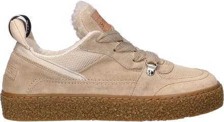 Shabbies Amsterdam - Chewy Unna Sneaker Suède Zand - Maat 39