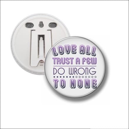 Button Met Clip 58 MM - Love All
