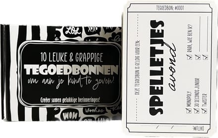 Doosje met Tegoedbonnen - om aan je kind te geven