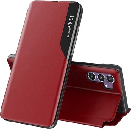 Hoesje geschikt voor Samsung Galaxy S23 FE - Techsuit eFold Book Case - Rood