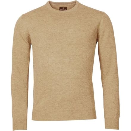 Baileys Trui Crew Neck Lambswool Single Knit Beige / male