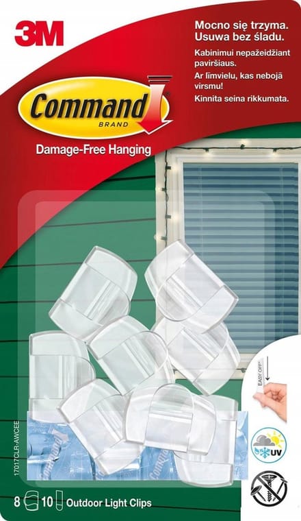 SILA - Clips voor het Ophangen van Decoraties - 8 Stuks - Transparant - Herbruikbaar