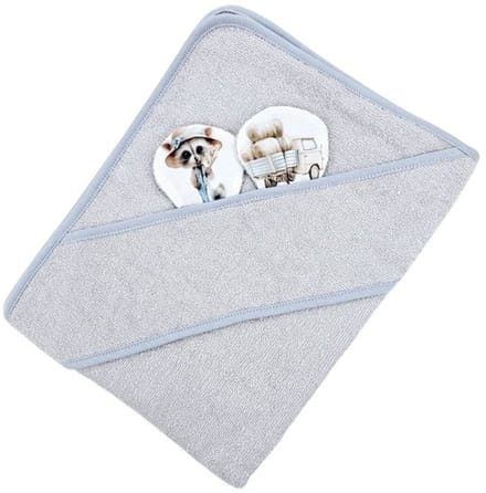 Bamboo bath cover FARMER/GREY