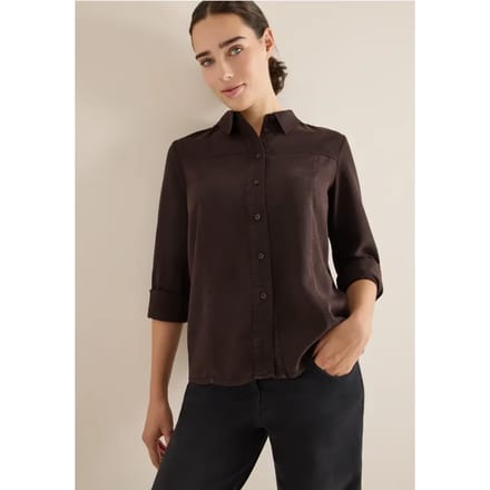 Gekleurd Lyocell overhemd blouse