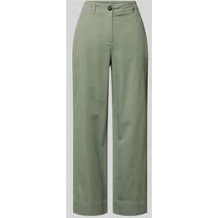 regular fit wijdte broek van mix van katoen, lyocell en linnen