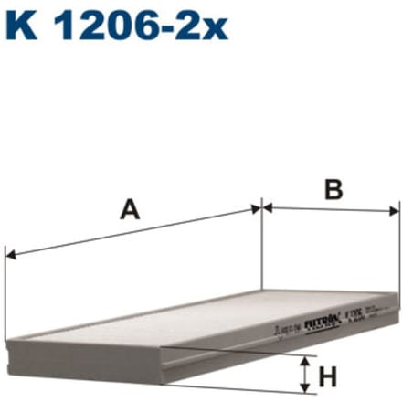 Cabinefilter FILTRON K 1206-2x