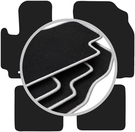 CARLUX-SILVER automatten voor: Toyota RAV4 II 2WD 3-deurs (2001-2005)