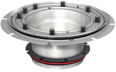 ACO Bovenstuk DN100 RVS Persflens met Combinatie ring, 9519.10.25