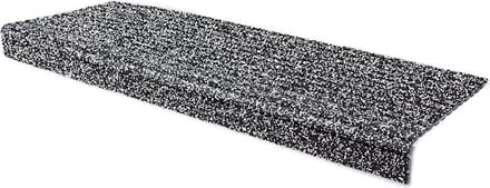 Rubbermagazijn - Trapmat ultragrip - 2 stuks - Zwart-Wit - 25x73cm - Dikte 0.7 cm