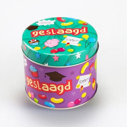 Paperdreams snoepblikje geslaagd school