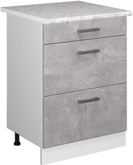 Keukenonderkast 60 cm met Laden en Marmeren Werkblad