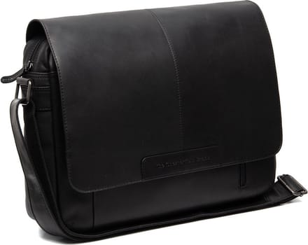 Chesterfield - Richard Lederen Schoudertas/Laptoptas - 15 inch - Zwart