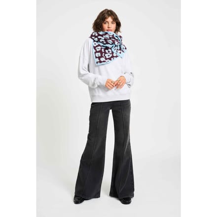 POM Amsterdam Shawl - Leopard Plum Größe: OS | Schals Outlet | Damen | Magenta