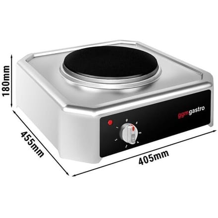 GGM Gastro Tisch Elektroherd - 2 kW - 1 Platte rund