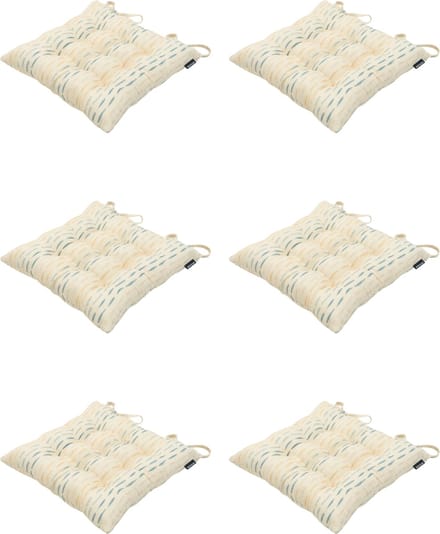 Madison - Zitkussen - Universeel - 6 stuks - 46 x 46 cm - Ann Blue - Tuin - Waterafstotend