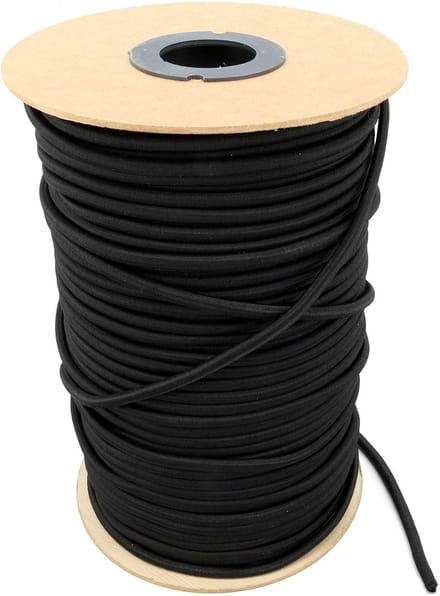 Expander Touw - Elastisch Touw Spanspanner - Lading Zekeren - Hoge Spankracht - 100 meter 8 mm - Zwart