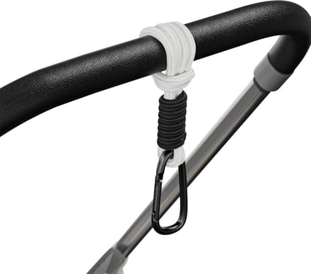 Kinderwagen Haken - Buggy Clips - Handen Vrij Houden - Aluminiumlegering - 22 cm - Wit
