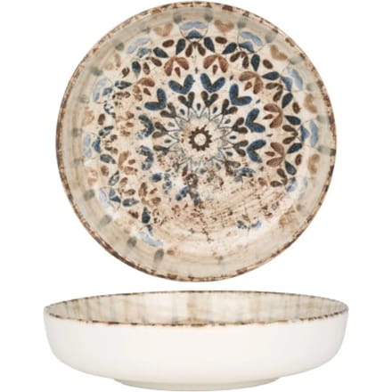 Rinart Diepbord - Aztec - Porselein - 17 cm (410cc) - set van 6