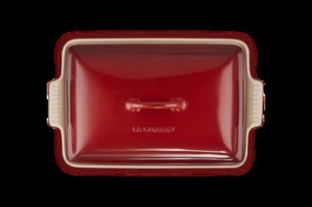 Le Creuset Ovenschaal Rechthoekig Kersenrood - 3,8L + deksel