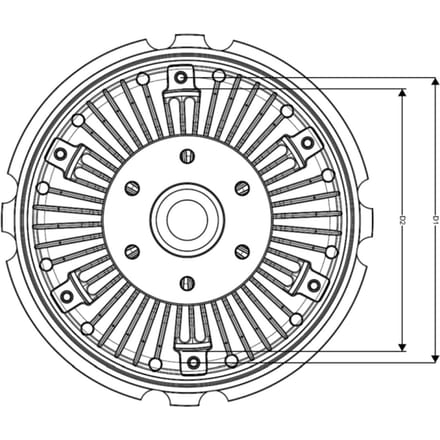 Koppeling, radiatorventilator NRF 49777