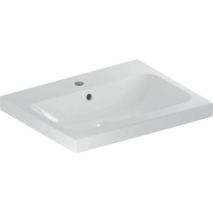 Geberit iCon Light washbasin 60 cm with tap hole center and overflow 501.834.00.1