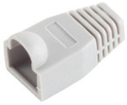 Knickschutztülle für RJ 45 Stecker, grau VE100