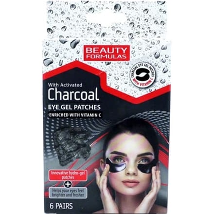 Beauty Formulas Houtskool Gel Oogmasker - 6 paar
