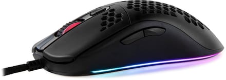 Arozzi Favo Gaming Muis - Ultra Light 74 g - Honeycomb Design - USB - Zwart