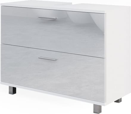 Vicco Ilias Wastafelonderkast – 80 x 60.8 cm Wit Hoogglans
