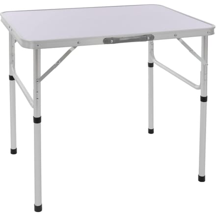 Campingtafel opvouwbaar 75x55x68 cm zilver/wit aluminium ML-Design