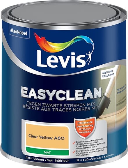 Levis - Easyclean Tegen Zwarte Strepen Mix - Clear Yellow A60 - Mengverf - 1 L
