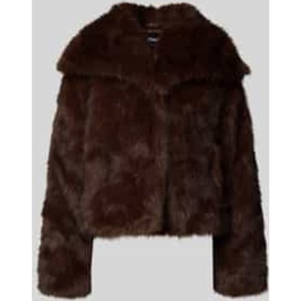 Relaxed fit jack van imitatiebont met haakjessluiting, model 'DAWN LIFE'