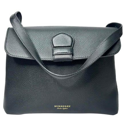 Burberry Medium Camberley Schoudertas in Zwart Leder