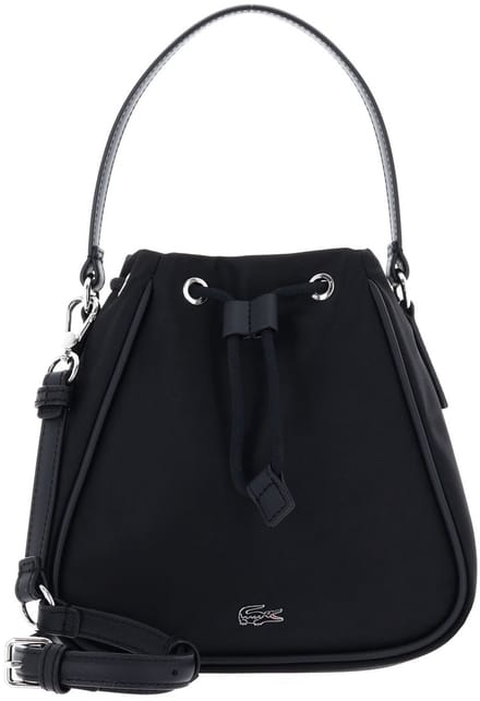 LACOSTE schoudertas handtas Day Bucket Bag Noir zwart