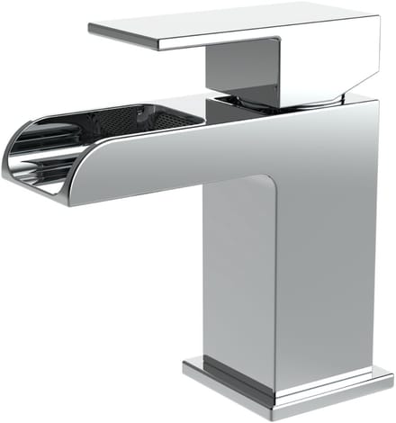 ALONI Square waterval wastafelkraan – Chroom