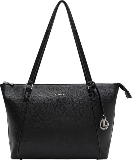 L.CREDI Schoudertas Michaela Shopper Black Zwart